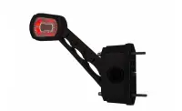 LED Begrenzungsleuchte links mit Alarm rot-weiß-gelb 12-24v | MBA-2761RWA