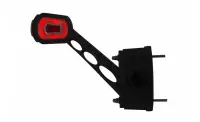 LED Begrenzungsleuchte links mit Alarm rot-weiß-gelb 12-24v | MBA-2761RWA