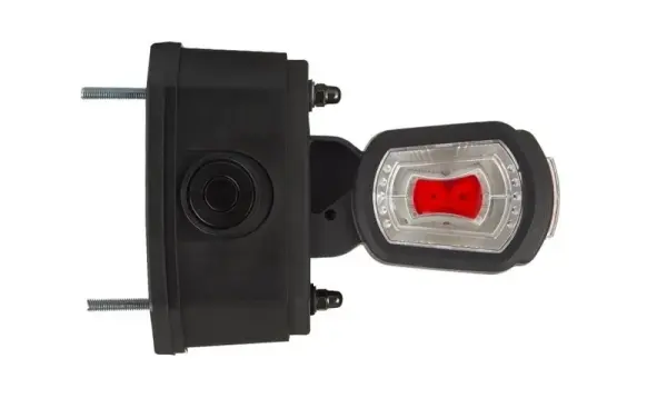 LED Begrenzungsleuchte rechts mit Alarm rot-weiß-gelb 12-24v | MBA-2702RWA