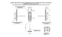 LED Begrenzungsleuchte rechts rot-weiß-gelb 12-24v...