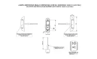 LED Begrenzungsleuchte kompakt rot-weiß-gelb 12-24v 50cm Kabel | MB-5300RWA