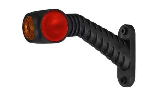 Links | LED Begrenzungsleuchte rot-weiß-gelb | 12-24v | 50cm. Kabel | MB-4791RWA