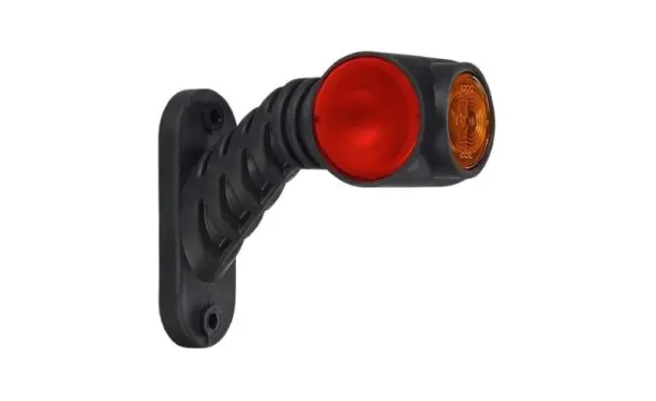 Rechts | LED Begrenzungsleuchte rot-weiß-gelb | 12-24v | 50cm. Kabel | MB-4762RWA