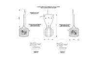 LED Begrenzungsleuchte rechts rot-weiß 12-24v 50cm...