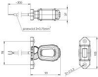 LED Begrenzungsleuchte links rot-weiß-gelb 12-24v...