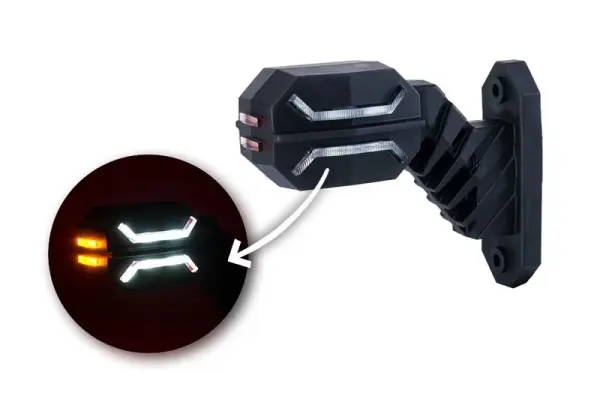 LED Begrenzungsleuchte kompakt rechts 12-24v | MB-6052RWA