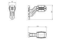LED Begrenzungsleuchte kompakt rechts 12-24v | MB-6052RWA