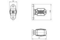 LED Begrenzungsleuchte kompakt 12-24v | MB-6000RWA