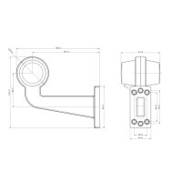 LED Begrenzungsleuchte gelb 12-24v 30cm Kabel