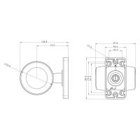 LED Begrenzungsleuchte gelb 12-24v 45cm Kabel