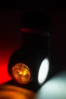 LED Begrenzungsleuchte rechts Neon rot-weiß-gelb 12-24v 60cm Kabel