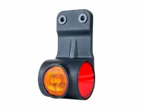 LED Begrenzungsleuchte links neon rot-weiß-gelb...