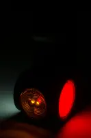 LED Begrenzungsleuchte links neon rot-weiß-gelb...