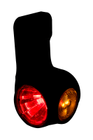 LED Begrenzungsleuchte rechts rot-weiß-gelb 12-24v 60cm Kabel