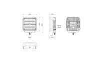 OZZ lights SQR 7" weiß