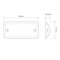 LED Innenbeleuchtung | schwarz | 12v | kaltes...