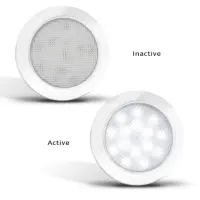 Ultraflache LED Innenbeleuchtung | Chrom | 12v | kaltweißes Licht | 7515C