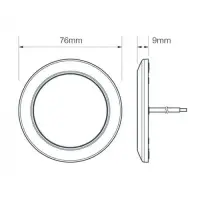 Ultraflache LED Innenbeleuchtung | Chrom | 12v | kaltweißes Licht | 7515C
