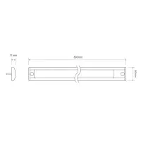 LED Innenbeleuchtung | exkl. Touch | schwarz 60cm | 12v | kaltes weißes Licht | 40660-12
