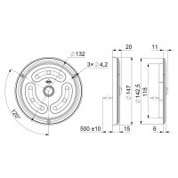 LED Innenleuchten 1650lm - 5000K - 12-24v - IP65 | BG-1600W