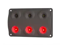 LED Innenleuchte rot(19lm) - weiß(720lm-5000K) 12-24v | BG-1500RW
