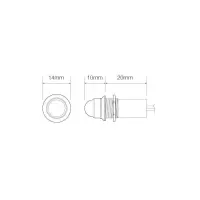 LED Cockpit-Kontrollleuchte | weiß | 12v | PLW-12