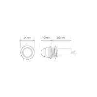 LED-Cockpit-Kontrollleuchte | blau 24v | PLB-24
