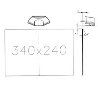 LED Kennzeichenbeleuchtung | 12-36v | Volt 50cm Kabel |...