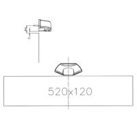 LED Kennzeichenbeleuchtung | 12-36v | Volt 50cm Kabel |...