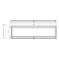 LED-Kennzeichenhalter inkl. Beleuchtung 12-24v, 2m Kabel | 2100