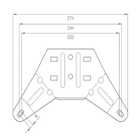 LED Lichtbalken | R65 | 621mm | komplett blinkend | EQBT621R65A