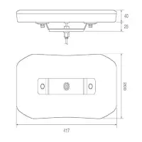 LED Lichtbalken | R65 | 417mm | 10-30v | EQBT417R65A