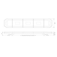 LED Lichtbalken | R65 | 1103mm | 10-30v | komplett...