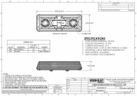 60 Serie | R65 LED Warnbalk gelb | 12v | 2 LED | 570mm. |...