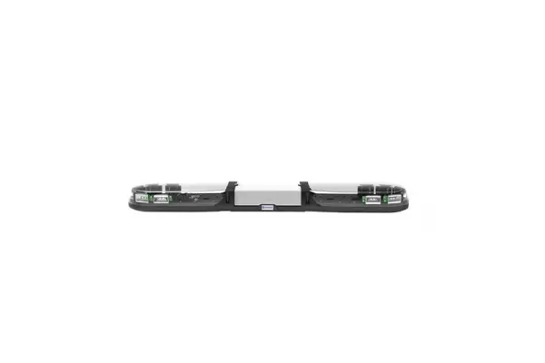 LED-Warnbalken gelb | 13 Serie | ECE-R65 gelb | transparent | weiß Mitte | 1000mm | 12 LE | 13-01006-E