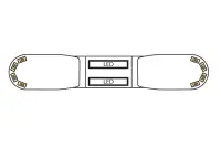 LED-Warnbalken gelb | 13 Serie | ECE-R65 gelb |...