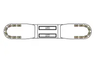 LED-Warnbalken gelb | 13 Serie | ECE-R65 gelb |...