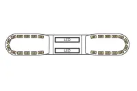 LED-Warnbalken gelb | 13 Serie | ECE-R65 gelb |...