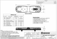 LED gelb | 13 Serie | ECE-R65 gelb | transparent | 770mm | 12 LEDs | 13-00018-E