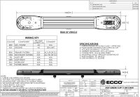 LED gelb | 13 Serie | ECE-R65 gelb | transparent | 1500mm | 16 LEDs | 13-00016-E