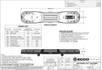 LED gelb | 13 Serie | ECE-R65 gelb | 1000mm | 16 LEDs | 13-00011-E