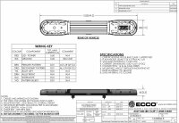 LED gelb | 13 Serie | ECE-R65 gelb | transparent | 1250mm | 24 LEDs | 13-00006-E