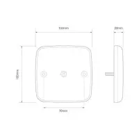 LED Kompaktes Rücklicht ohne Kennzeichenbeleuchtung | 12v | 30cm Kabel | 98BAR
