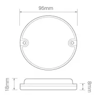 LED-Rückfahrlicht | 12-24v | 20cm Kabel | 95WM