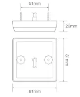 LED Kompaktes Rücklicht | 12-24v | 30cm Kabel | 81STIM