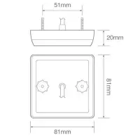LED Kompakt-Nebelscheinwerfer | 12-24v | 30cm Kabel | 81FM