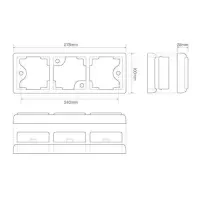 LED Rücklicht mit schwarzem Rand | 12-24v | 40cm...