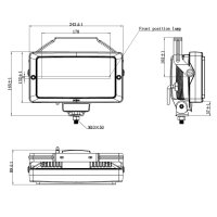 Tralert Atlas 220 Fernscheinwerfer zwei-farbig Tagfahrlicht 12-24v