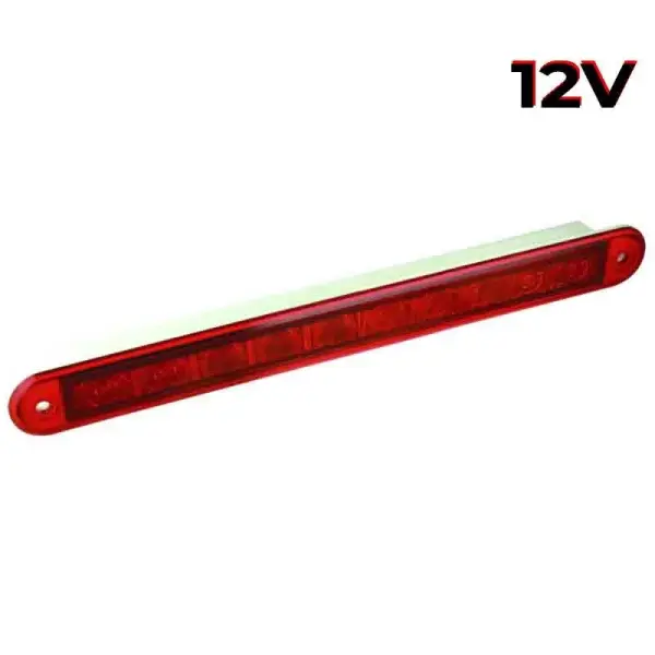 LED-Kombileuchte slimline rote Linse | 12v | 40cm. Kabel | 235R12