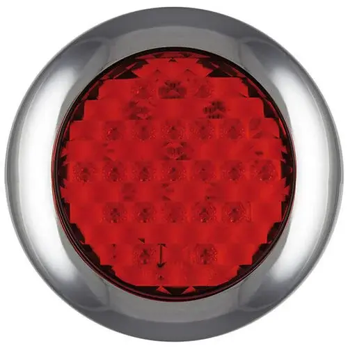LED Nebelscheinwerfer mit Chromrand | 12-24v | 0,15m Kabel | 145FME